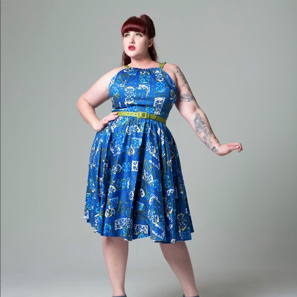 PUG Harley Tiki Print Dress